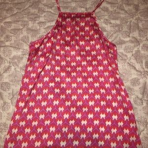 Pink tank blouse